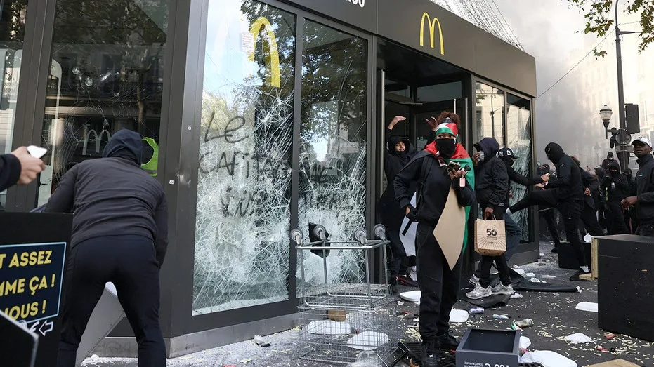 Paris McDonald's Ransacked as Cost-of-Living Protests Escalate into Widespread Looting and Violence